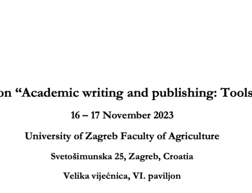 Workshop on “Academic writing and publishing: Tools and tips”